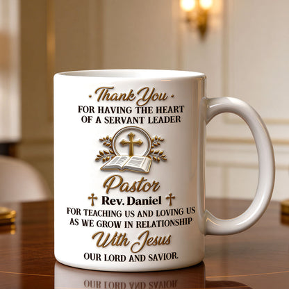 Faith-Inspired Gift for Pastor - Personalized Ceramic Coffee Mug