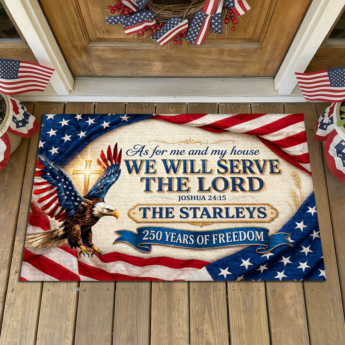 Faith and Family Legacy - Personalized Doormat GDMJS10005