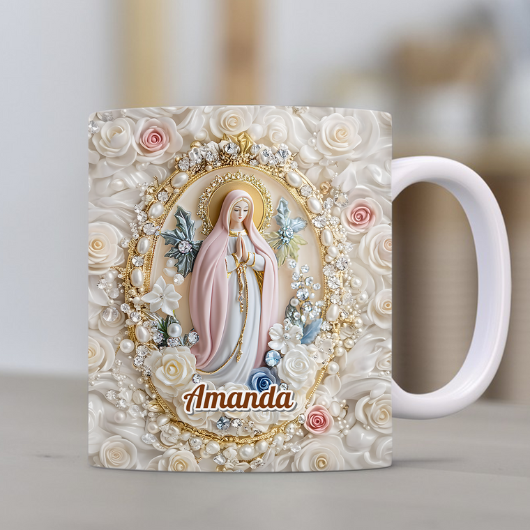 Blessed Mary Prayer - Personalized Coffee Mug