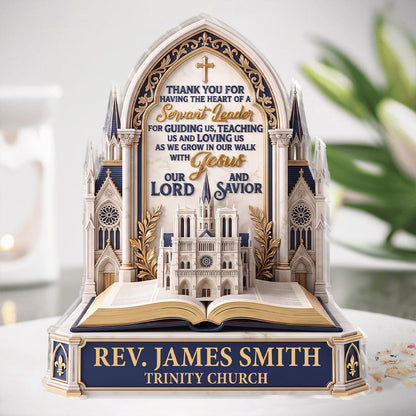 Heart of a Servant Leader - Personalized Acrylic Plaque GAPJS10005
