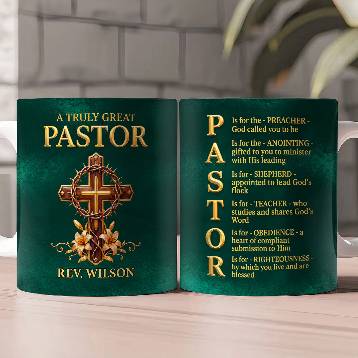 Steadfast Prayer - Personalized Ceramic Coffee Mug