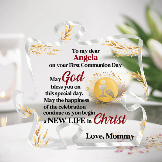 May God Bless You - Custom Shaped Acrylic Plaque GAPJS10236