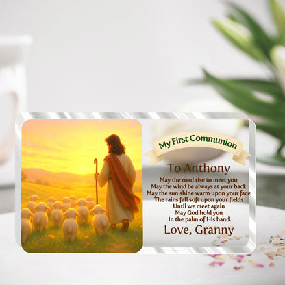 May God Hold You - First Communion Acrylic Keepsake GAPJS10234