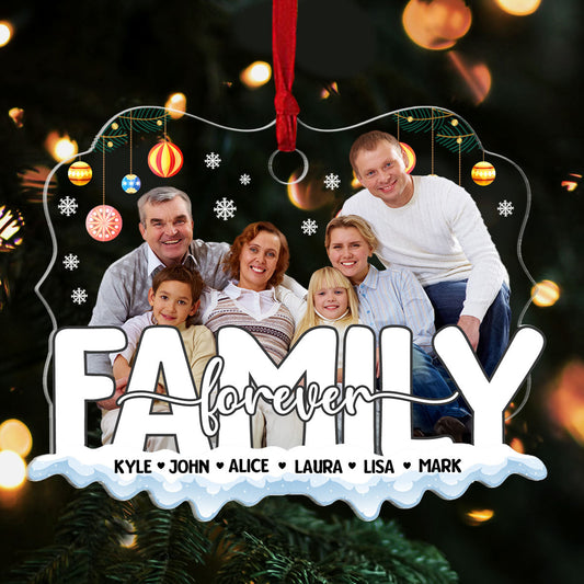 We Are Family Forever - Personalized Acrylic Ornament GOJS10174