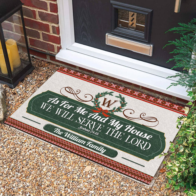 Bible Verse - Personalized Doormat for Home