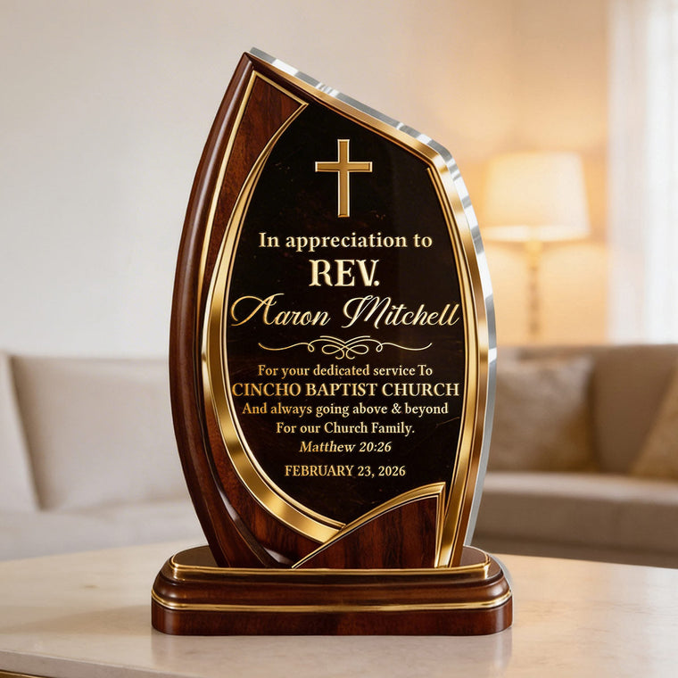 Faithful Inspiration - Custom Shaped Acrylic Plaque GAPJS10092