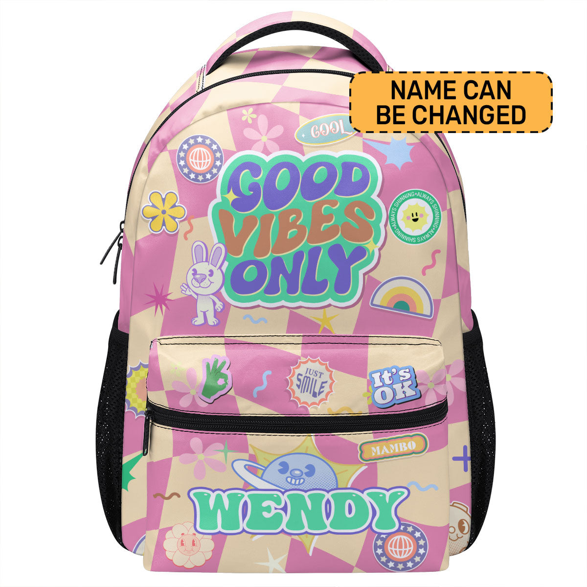Good Vibes Only - Personalized Backpack for Kids