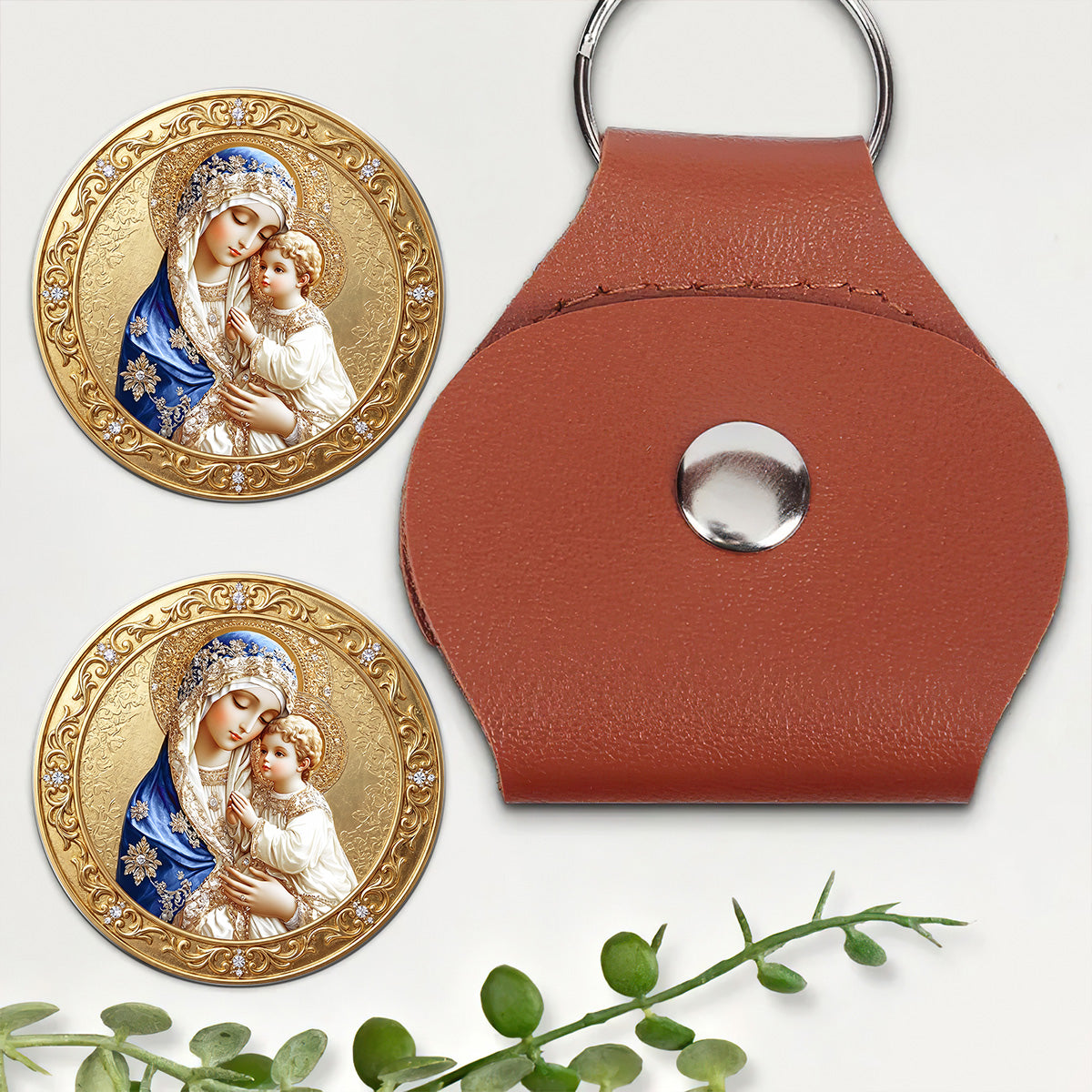 Blessed Mother And Child - Pocket Hug Keepsake