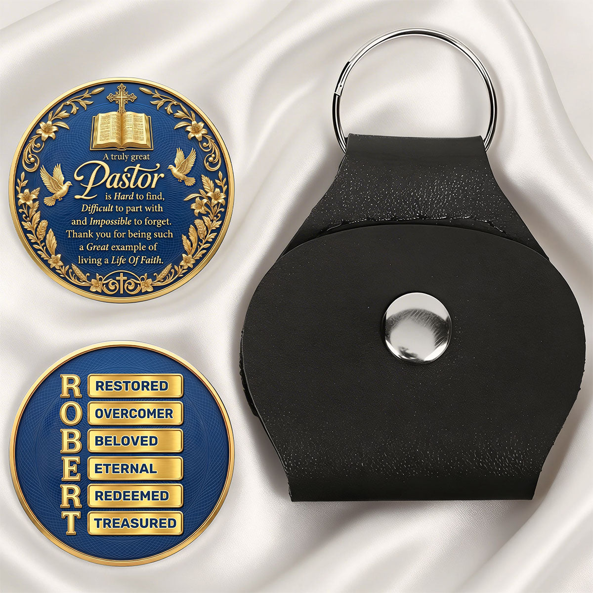 Faith-Inspired Personalized Pocket Hug - Gift for Pastor