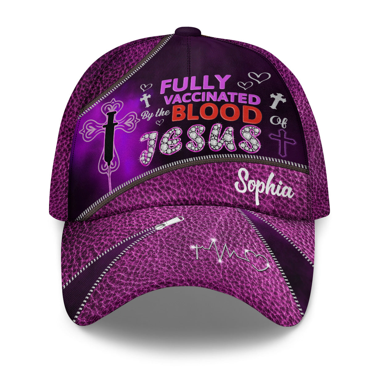 Fully Vaccinated By The Blood Of Jesus - Personalized Classic Cap