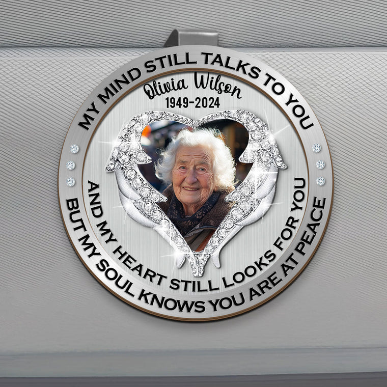 Peaceful Soul - Memorial Car Visor Clip Keepsake