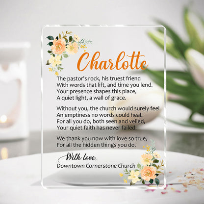 Love Scripture - Personalized Acrylic Plaque GAPJS10219