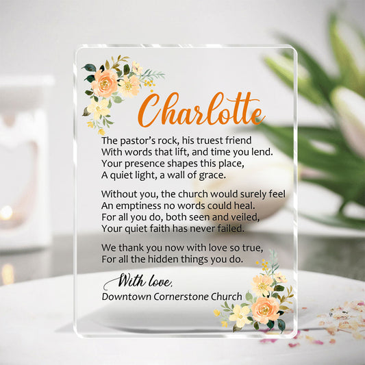 Love Scripture - Personalized Acrylic Plaque GAPJS10219
