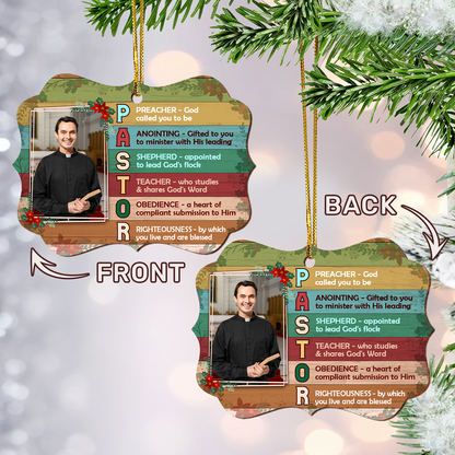 Preacher Gift - Personalized Wooden Ornament GOJS10235