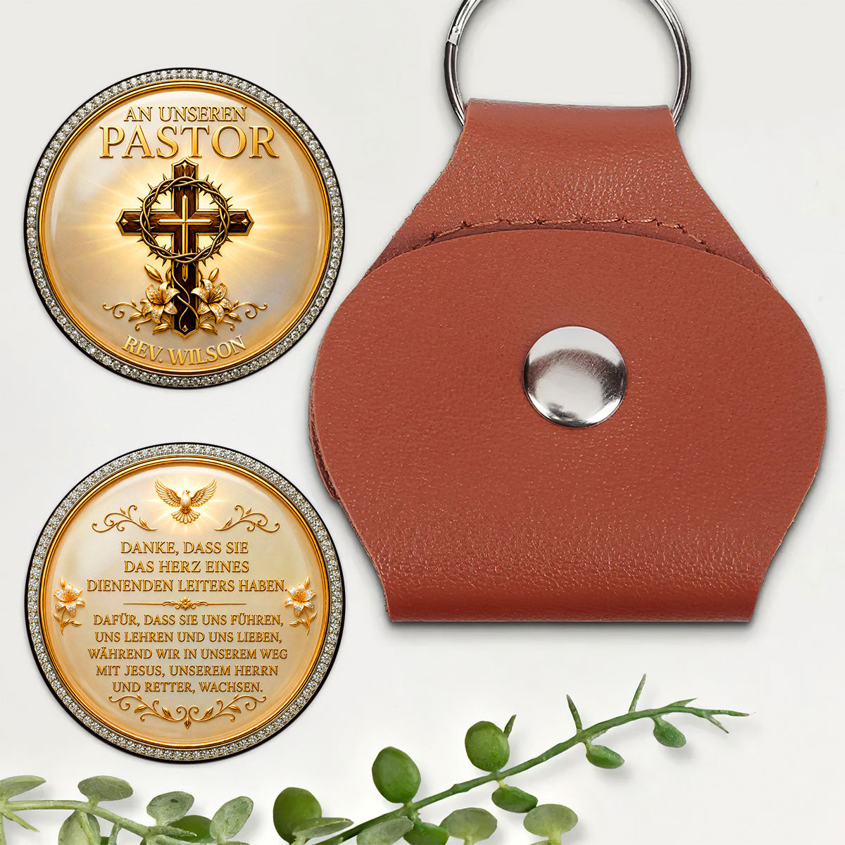 Heartfelt Pastor Gift - Personalized Pocket Hug
