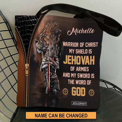 My Sword Is The Word Of God - Personalized Tote Bag GTTJS10120