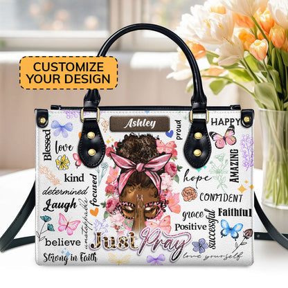 Faith-Inspired - Personalized Leather Handbag GMJSLB200013