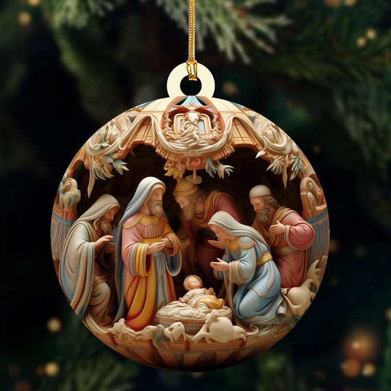 Birth of Christ - Acrylic Ornament GOJS10020
