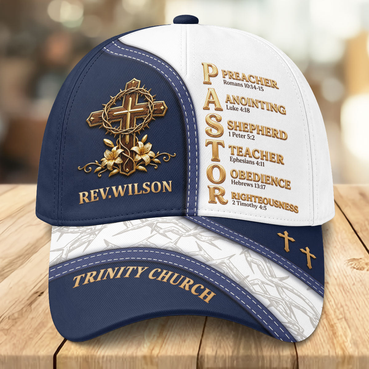 My Preacher, Teacher, Shepherd - Personalized Classic Cap