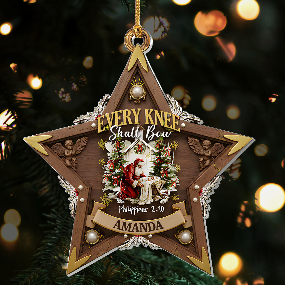 Christian Faith - Personalized Acrylic Ornament GOJS10334