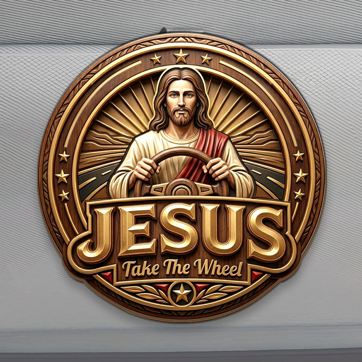 Jesus Take The Wheel - Personalized Car Visor Clip