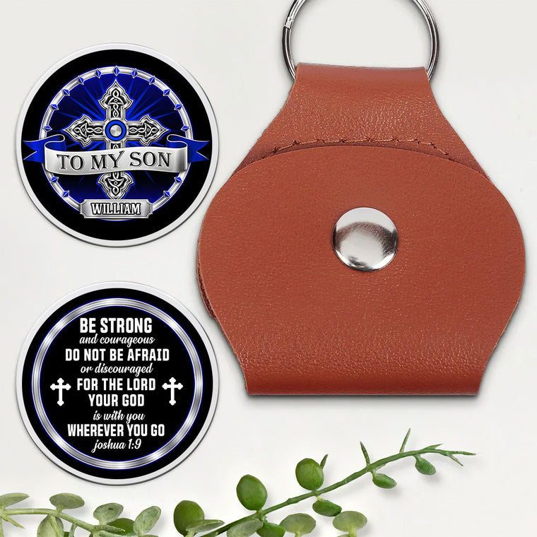 To My Son - Personalized Pocket Hug Keepsake