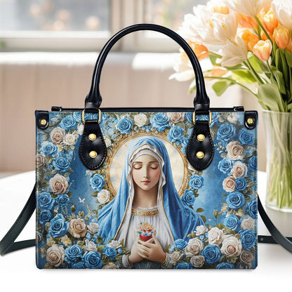 Faith-Inspired Leather Handbag - Floral Christian Gift GMJSLB200097