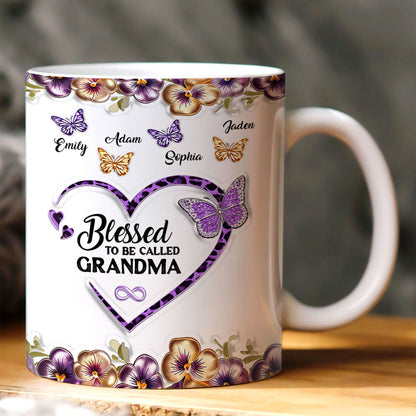 Blessed To Be Called Nana - Personalized Coffee Mug