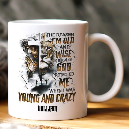 God Protected Me - Personalized Christian Coffee Mug