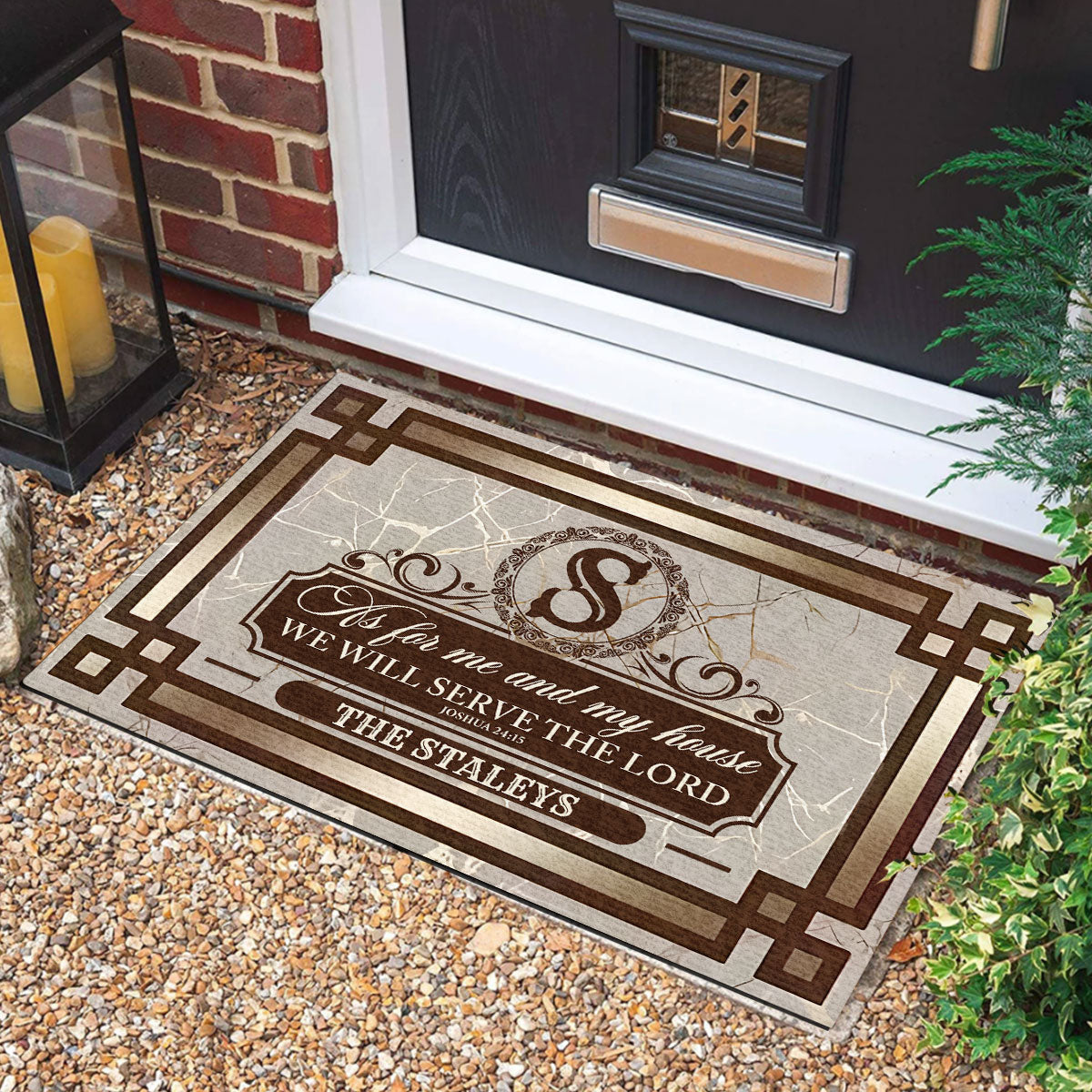 Bible Verse - Personalized Doormat for Home GDMJS10038