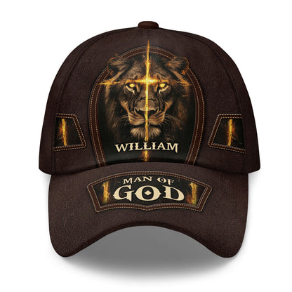 Man Of God - Personalized Classic Cap Faith - Gift For Dad