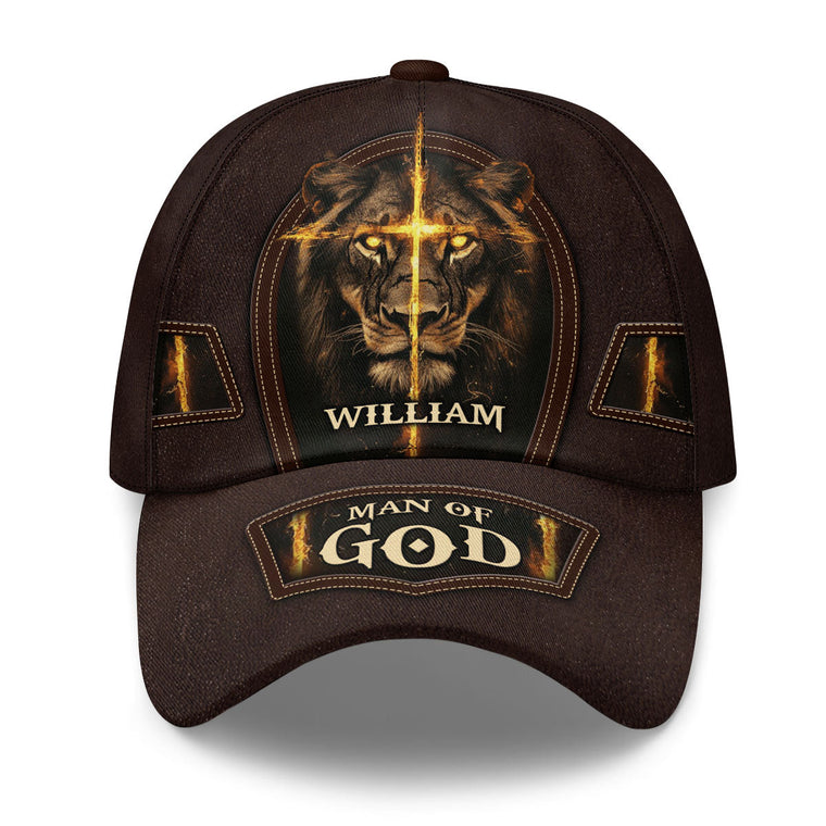 Man Of God - Personalized Classic Cap Faith - Gift For Dad