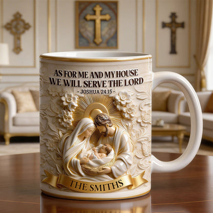 As For Me And My House - Personalized Coffee Mug