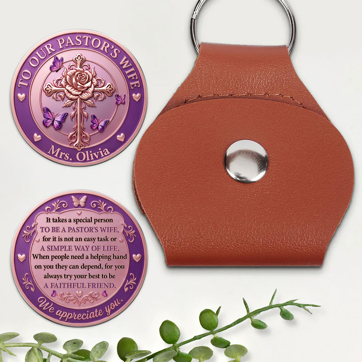 Faith and Strength - Personalized Christian Keepsake for Her