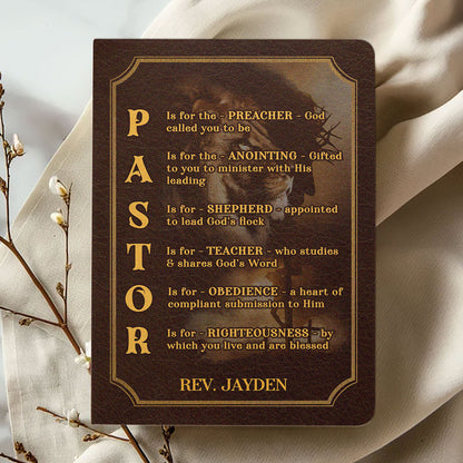 Inspirational Christian Faith - Personalized Leather Notebook GMJSNB200122