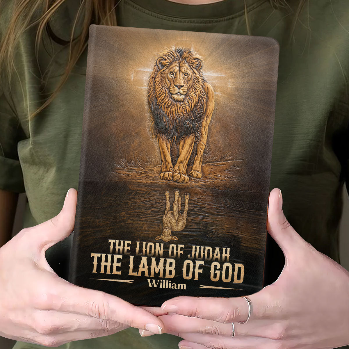 Lion Of Judah - Personalized Leather Cover Notebook GMJSNB200023