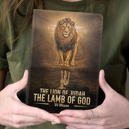 Lion Of Judah - Personalized Leather Cover Notebook GMJSNB200023