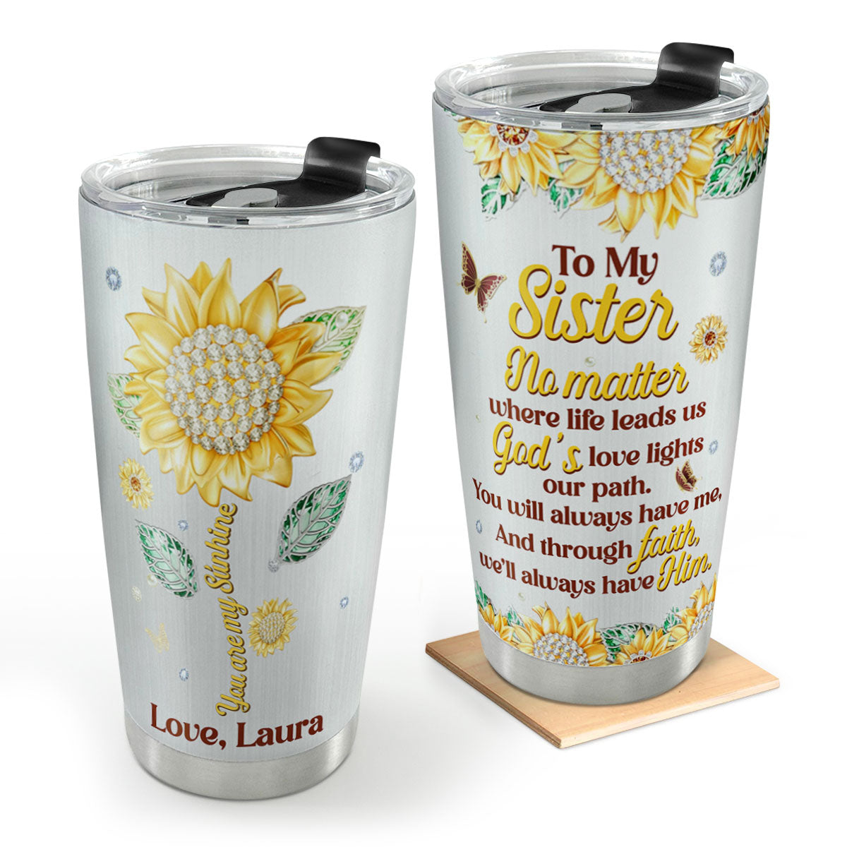 You Are My Sunshine - Personalized Stainless Steel Tumbler