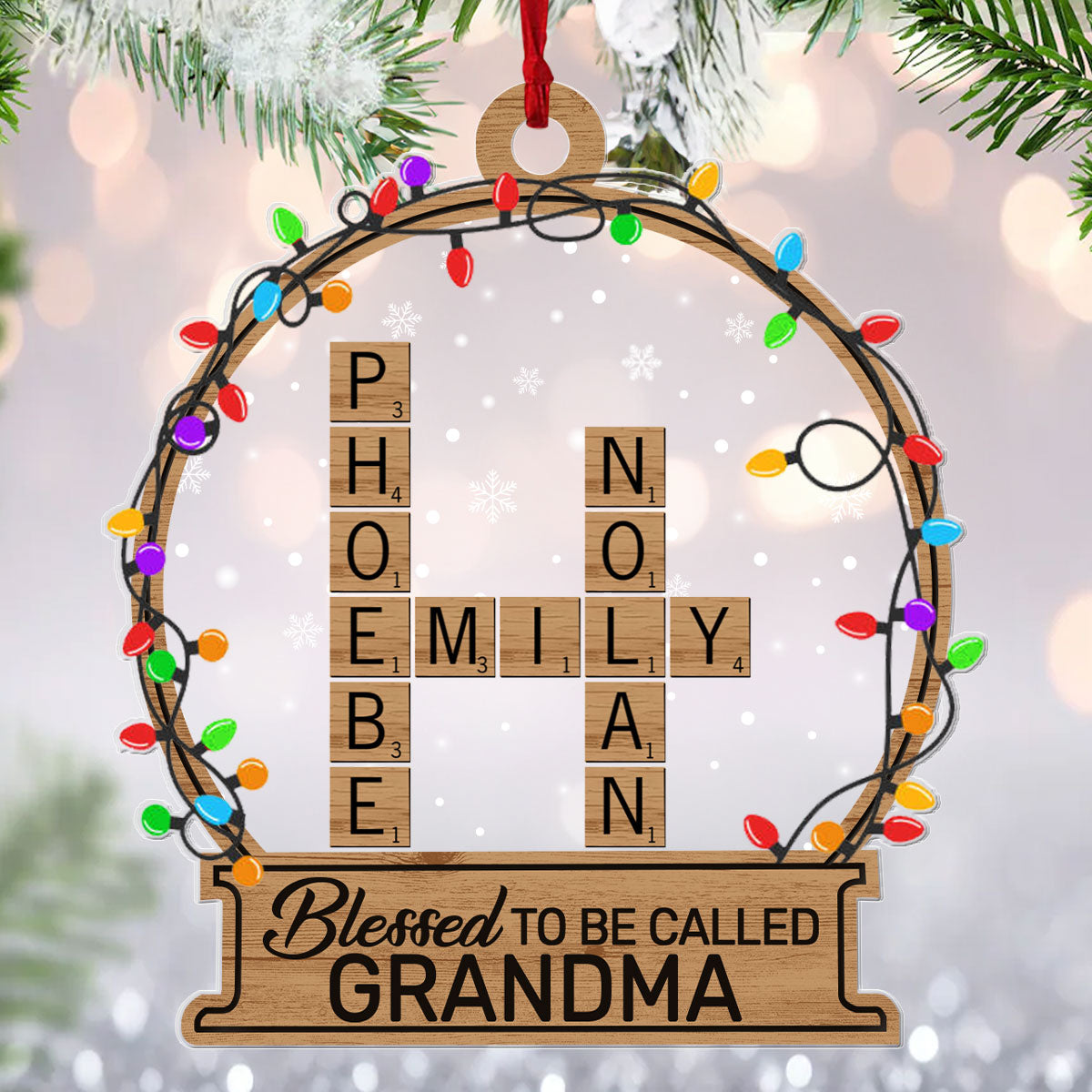 Blessed To Be Called Grandma - Personalized Acrylic Ornament GOJS10143