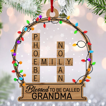 Blessed To Be Called Grandma - Personalized Acrylic Ornament GOJS10143