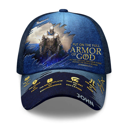 Armor Of God - Personalized Classic Cap - Christian Gift for Men