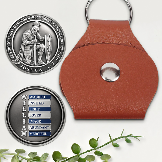 Be Strong and Courageous - Personalized Christian Keepsake