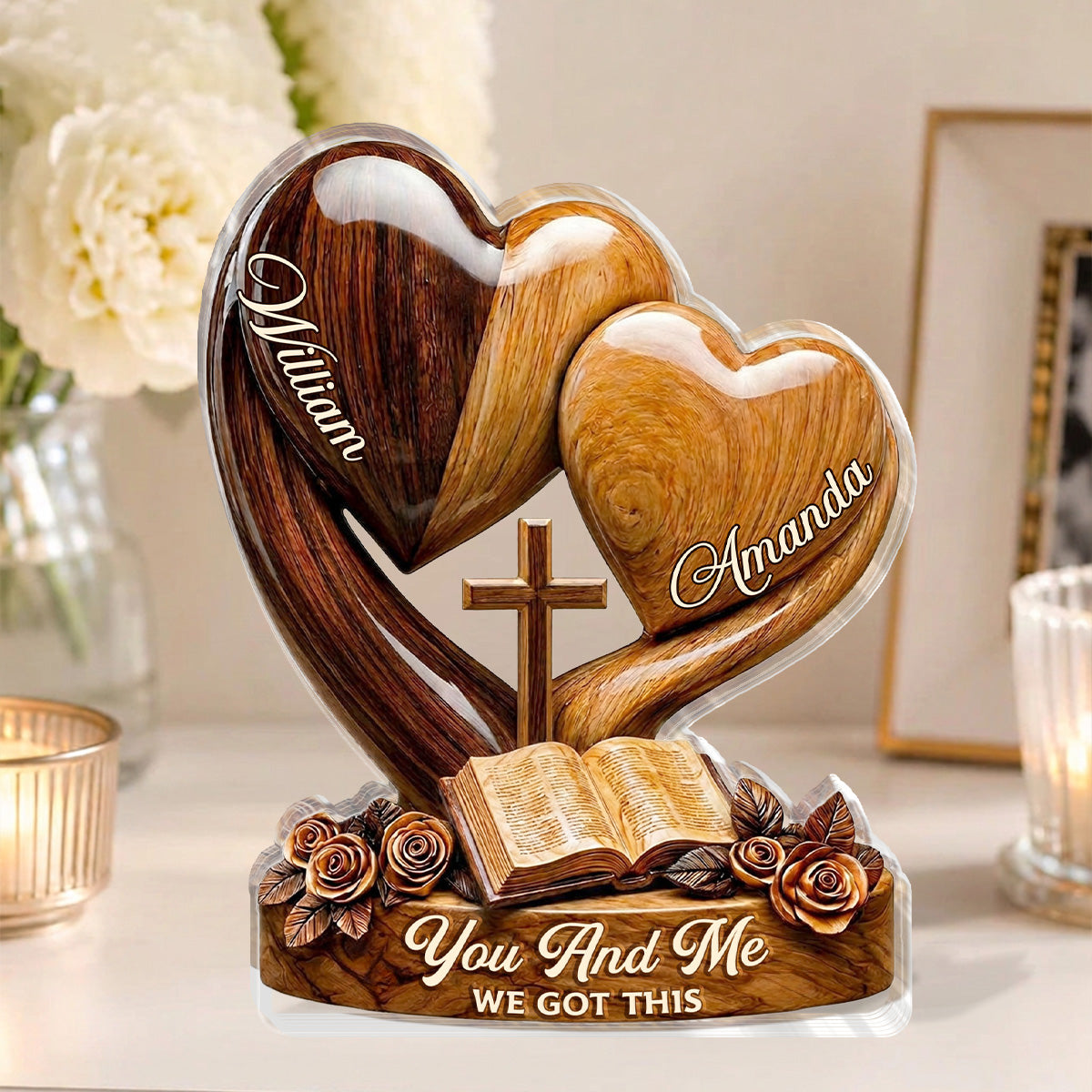 You And Me We Got This - Personalized Acrylic Plaque GAPJS10015