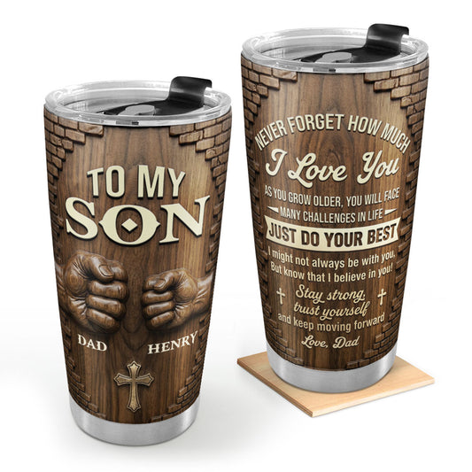 Encouragement from Dad - Personalized Stainless Steel Tumbler