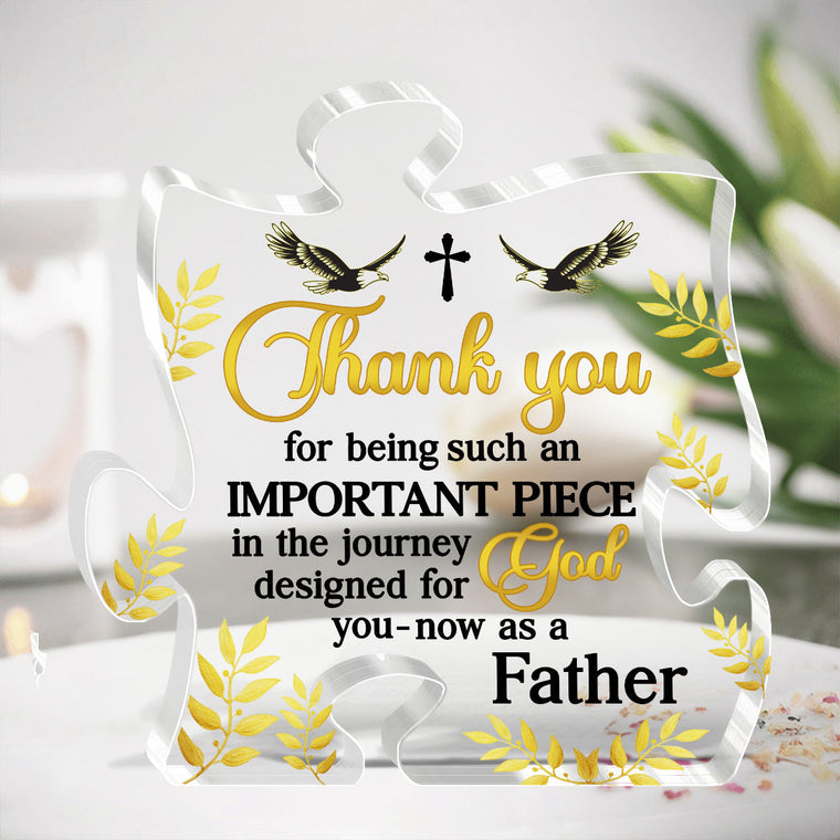 Thank You For Being Such An Important Piece - Personalized Acrylic Plaque GAPJS10263