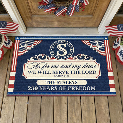 Faith Quote - Personalized Doormat for Home GDMJS10015