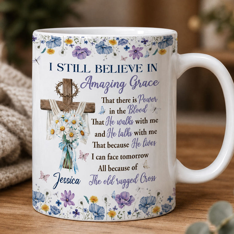 Amazing Grace - Personalized Christian Coffee Mug