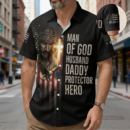 Man Of God Husband - Personalized Hawaiian Shirt