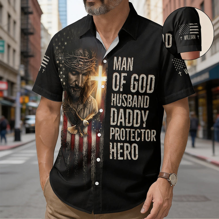 Man Of God Husband - Personalized Hawaiian Shirt