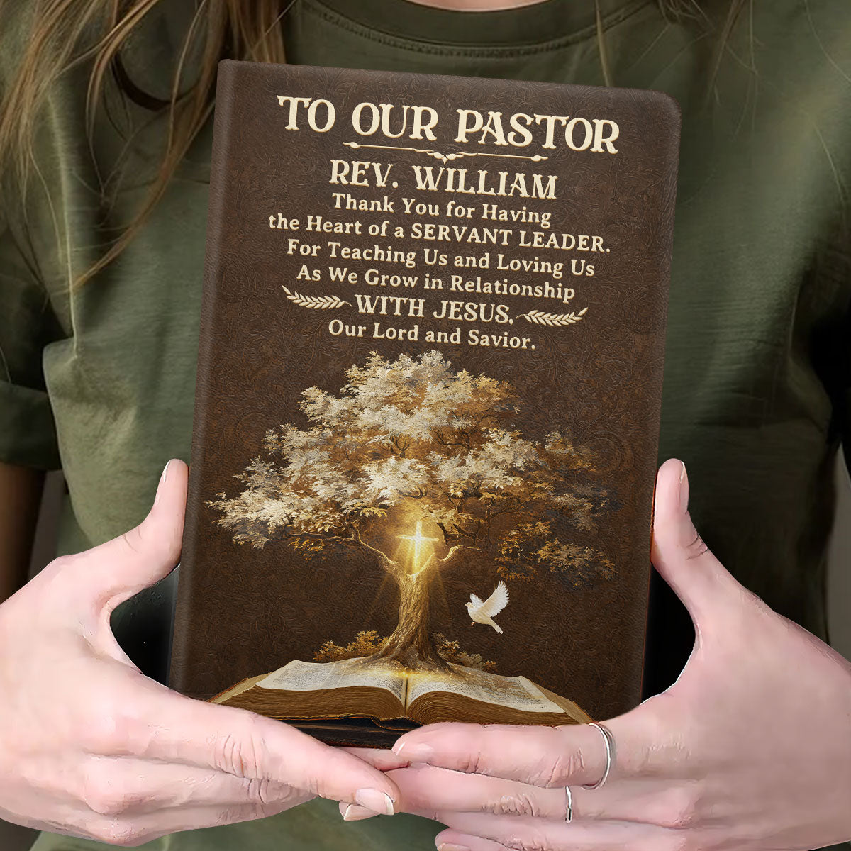 Blessed To Have You - Personalized Leather Cover Notebook GMJSNB200039